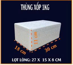 Kích thước thùng xốp 1kg