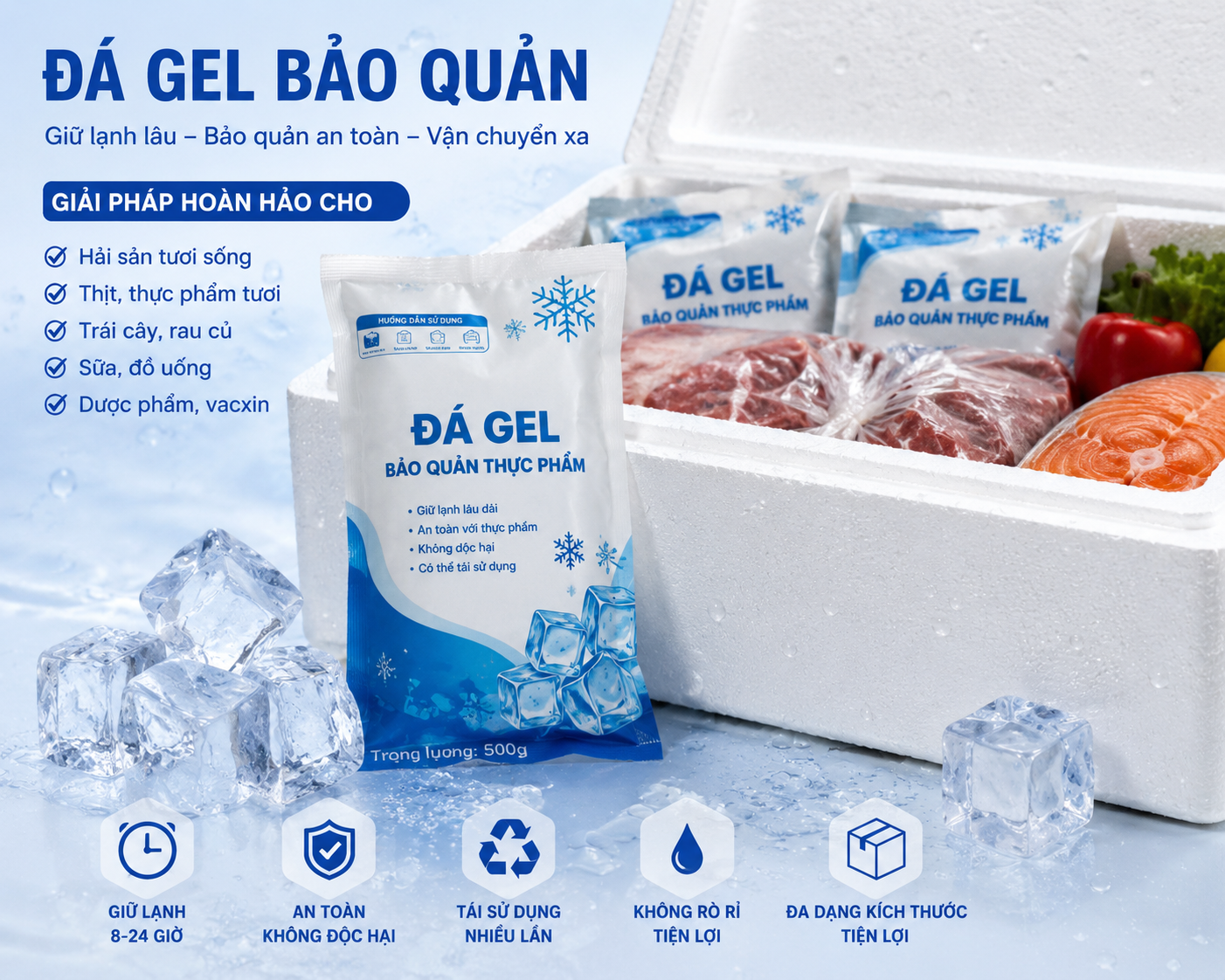 Đá gel bảo quản: Hướng dẫn toàn diện 2026 Đá gel bảo quản: Hướng dẫn toàn diện 2026